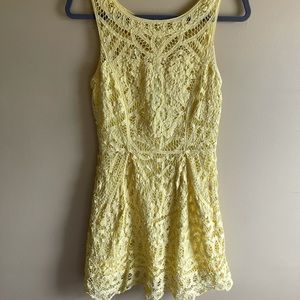 Yellow Lilly Pulitzer Lace Dress
